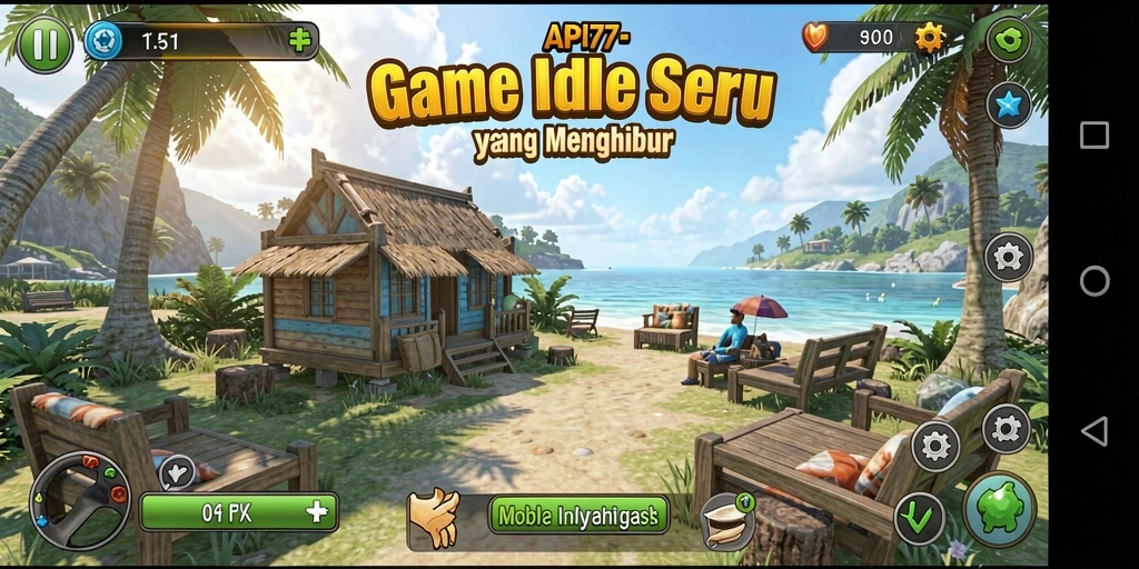 Gameplay menarik API77 dengan elemen Idle yang unik.