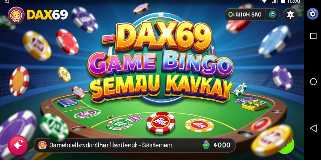 Tampilan gameplay Bingo yang seru dan interaktif di DAX69.