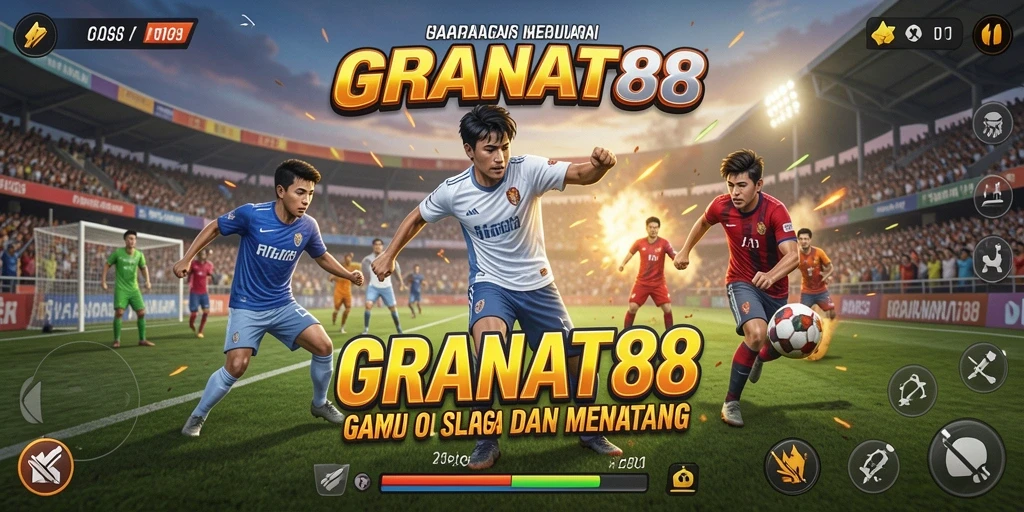 Screenshot utama GRANAT88 menampilkan gameplay olahraga yang seru dan menantang.