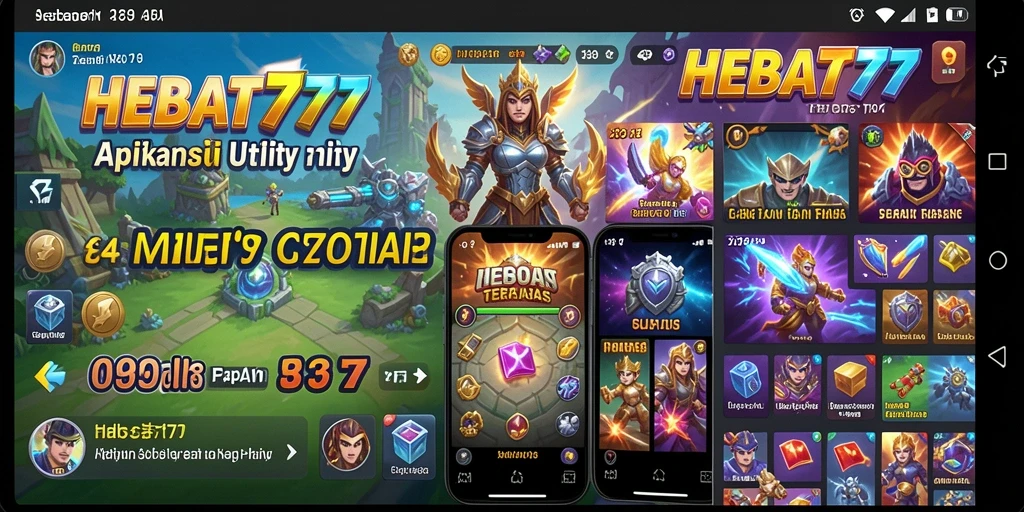 Screenshot utama HEBAT777 menampilkan antarmuka pengguna aplikasi Utility.
