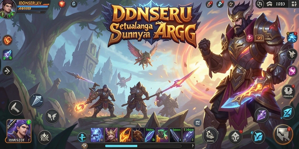 Tampilan gameplay seru dalam <strong>IDNSERU</strong> saat bertarung melawan musuh.