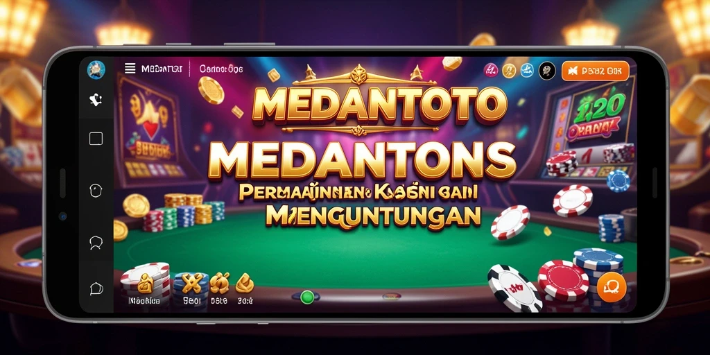 Tampilan utama MEDANTOTO yang menarik dengan gameplay Kasino yang seru.
