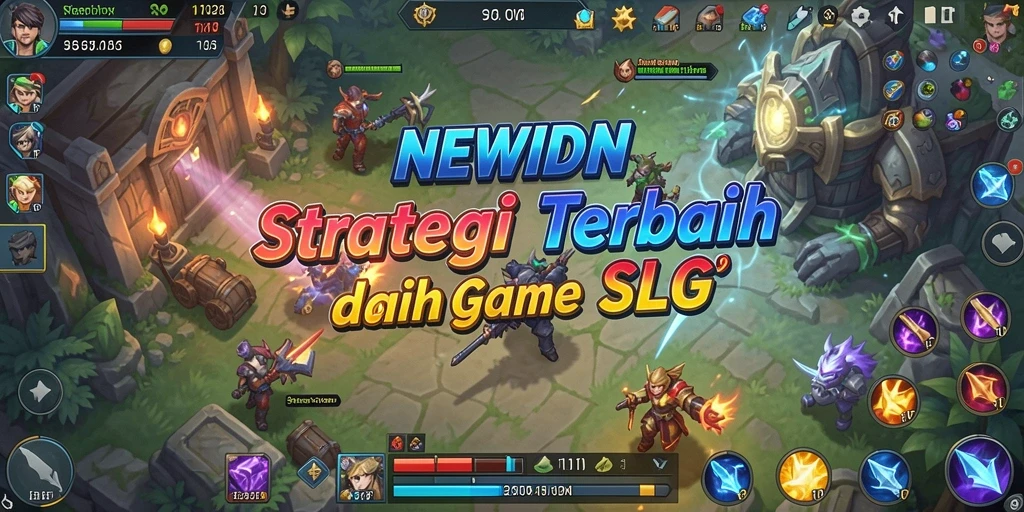 Screenshot menampilkan aksi seru dalam permainan strategi SLG.