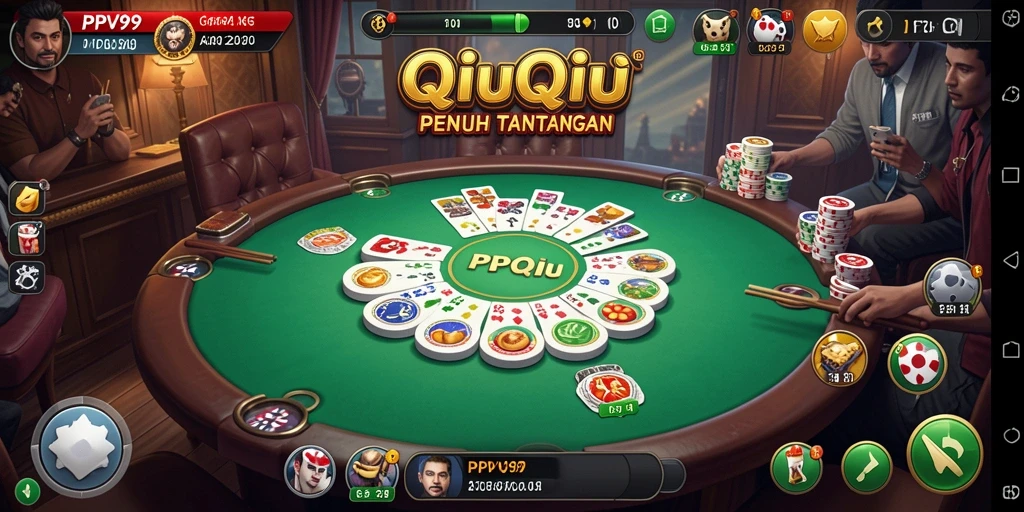 Tampilan gameplay QiuQiu yang seru dan menarik di PPV99.