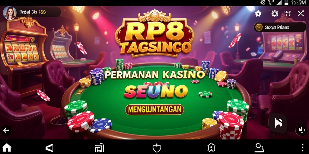 Gameplay seru di RP8 dengan berbagai permainan kasino menanti.