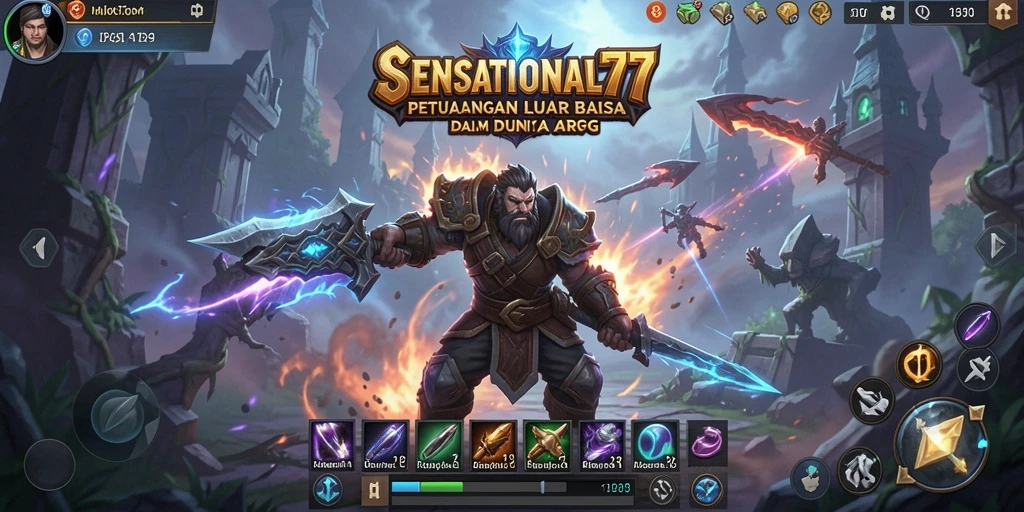 Tampilan gameplay SENSATIONAL77 yang seru dan mendebarkan.