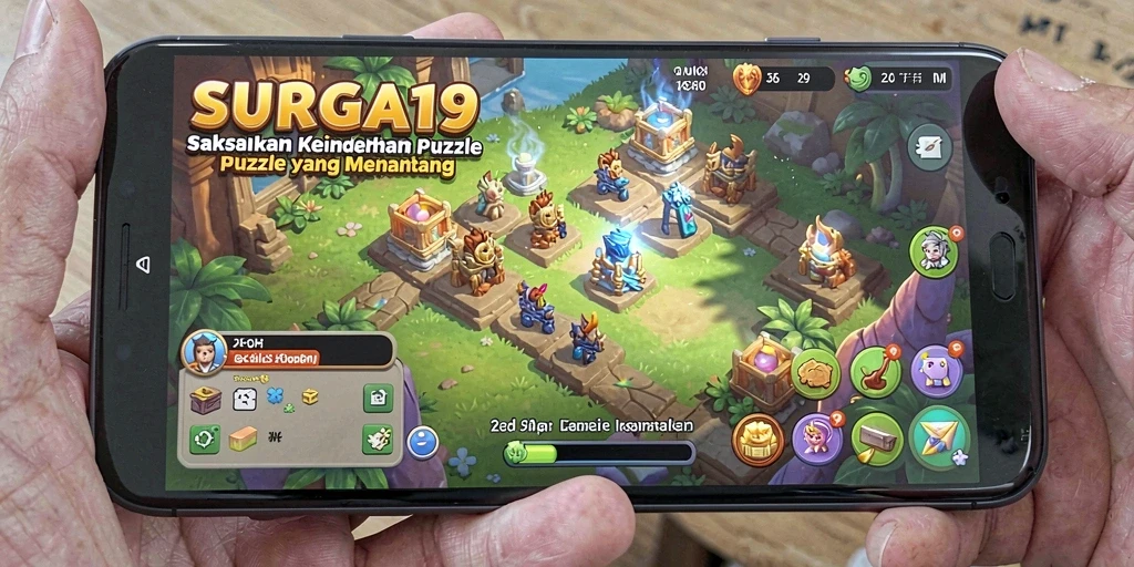 Tangkapan layar menunjukkan gameplay menantang dari SURGA19.