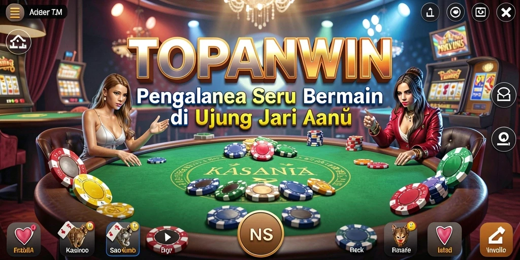 Gameplay seru dari TOPANWIN yang menampilkan berbagai permainan Kasino.