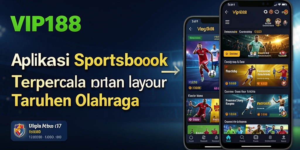 Tampilan antarmuka utama aplikasi VIP188 untuk taruhan olahraga