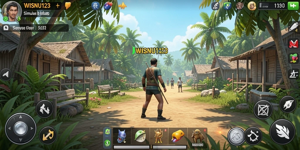 Tampilan gameplay WISNU123 yang menarik dan realistis.