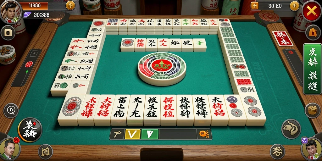 Tampilan gameplay WOW388 dengan desain Mahjong yang menarik.
