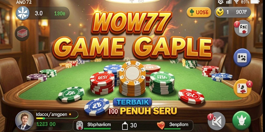 Gameplay WOW77 yang seru dengan aksi gaple yang menegangkan.